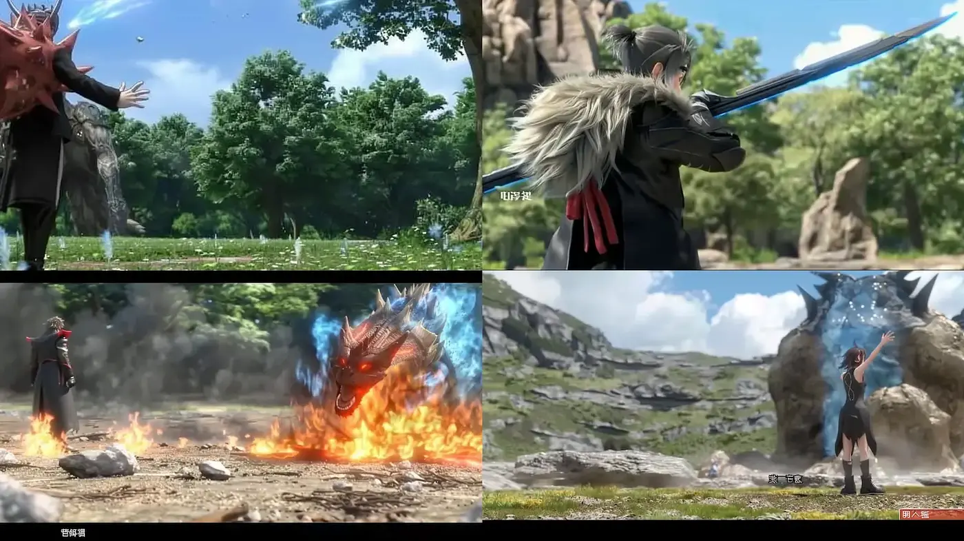 Dynamic Fantasy Realism with Lush Environments and Epic Elements - Midjourney sref style