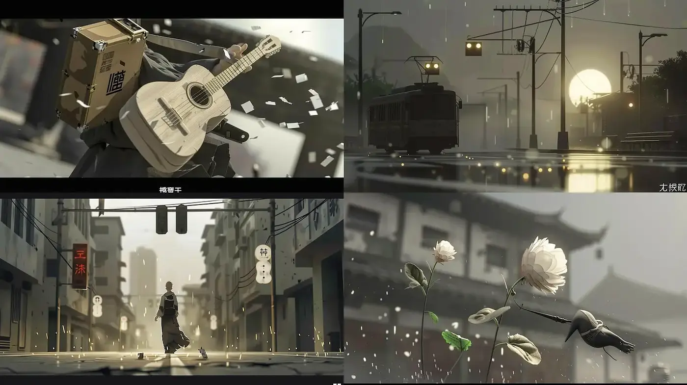 Cinematic and Atmospheric Urban Scenes with Subtle Details - Midjourney sref style
