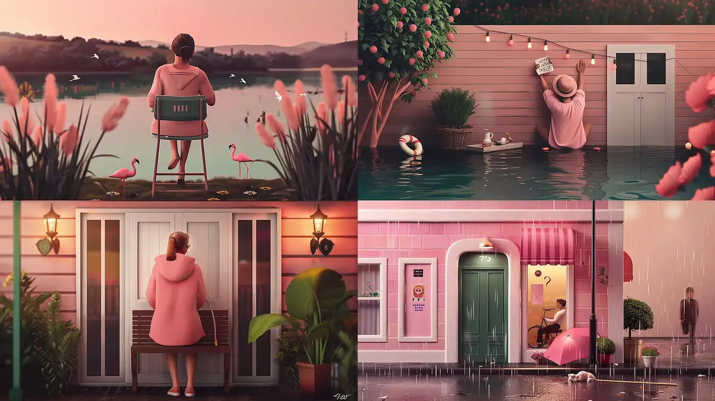 Whimsical and Dreamlike Illustrations with a Pastel Aesthetic - Midjourney sref style