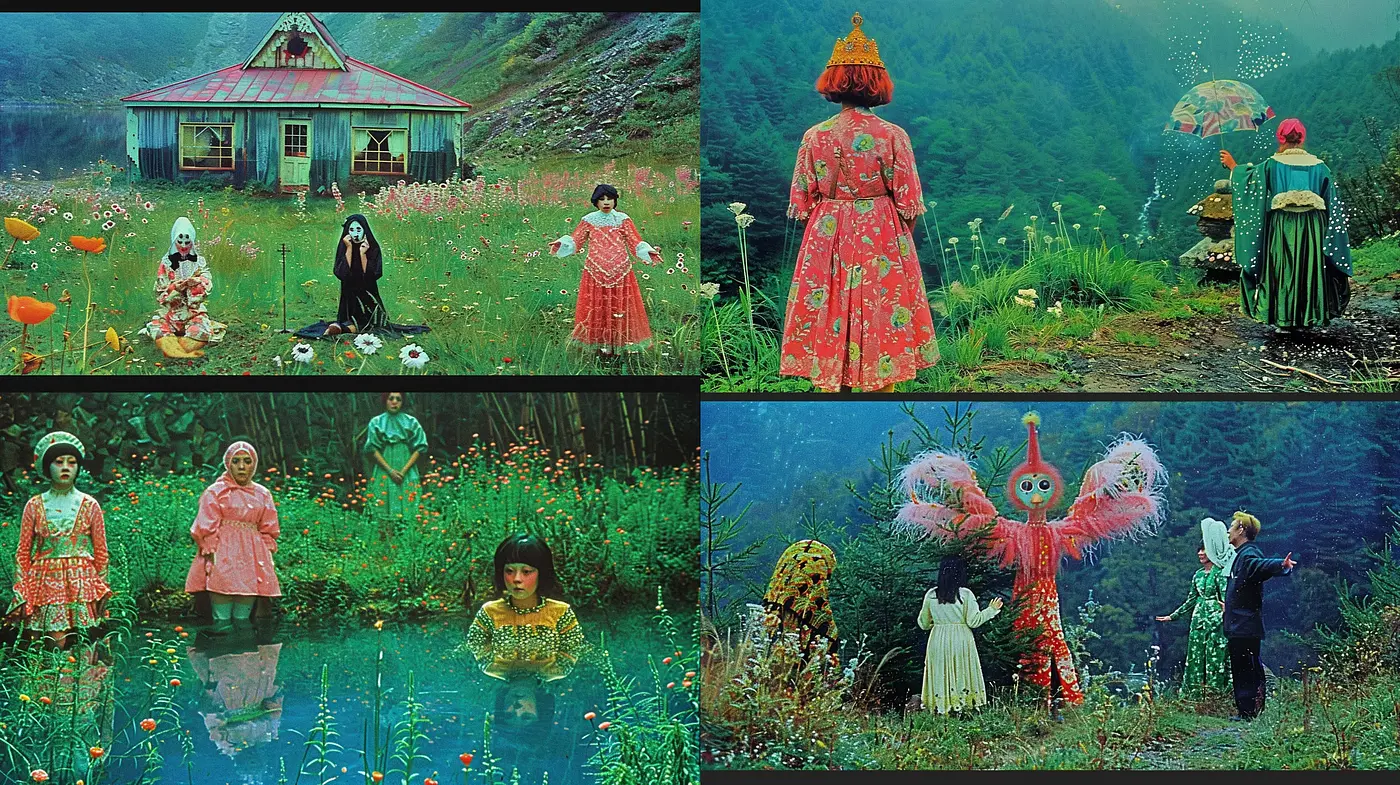 Ethereal Reverie in Saturated Wilderness - Midjourney sref style