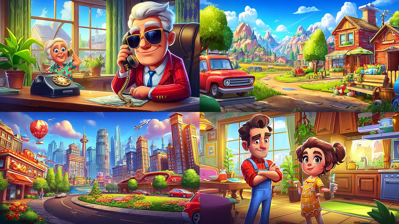 Vibrant Whimsical Illustrations with a Touch of Nostalgia - Midjourney sref style