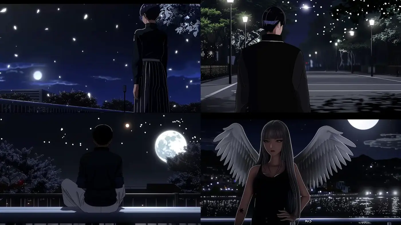 Mystical Night Scenes with Ethereal Elements - Midjourney sref style