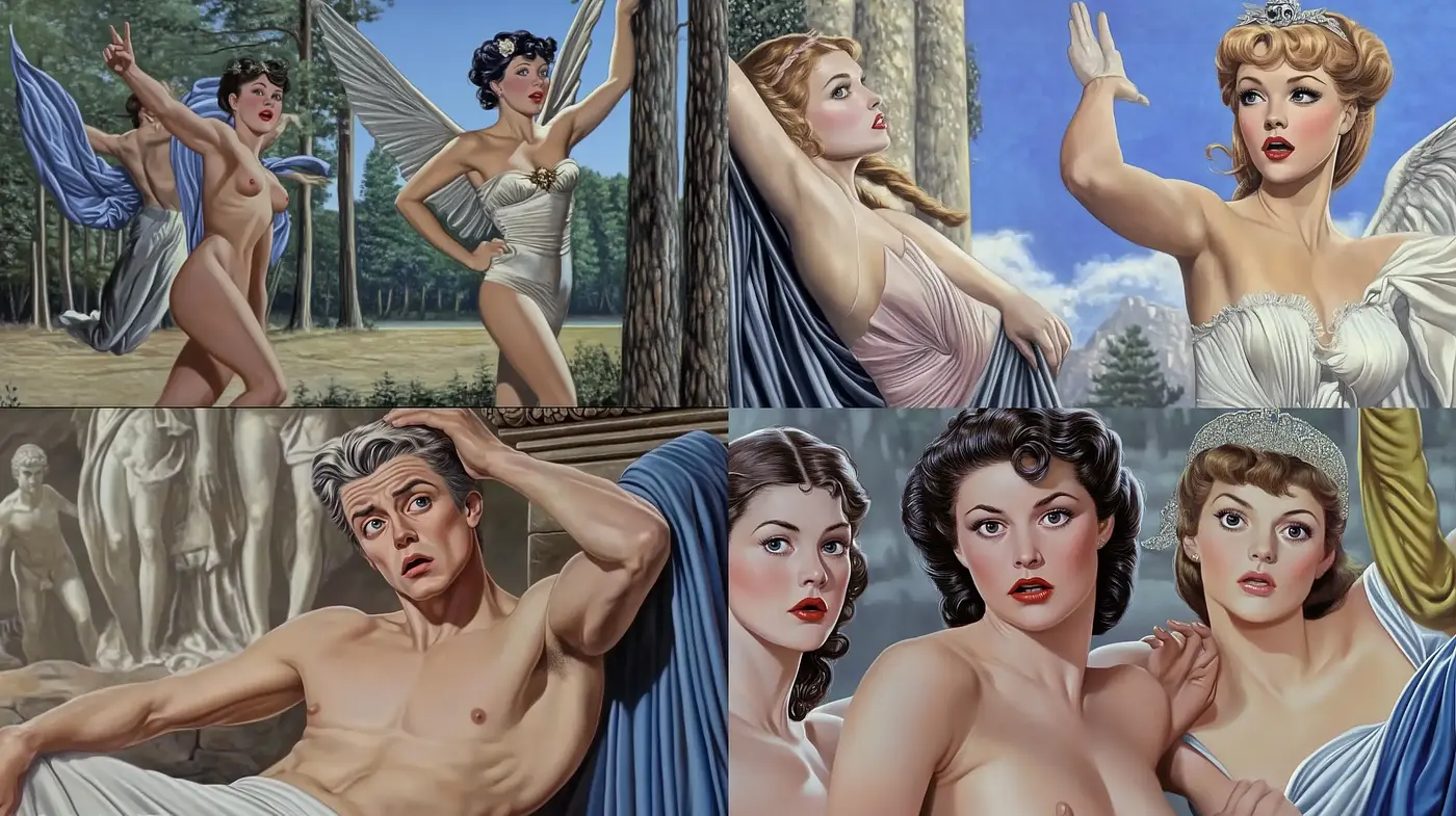 Enigmatic Elegance of Dramatized Classical Realism - Midjourney sref style