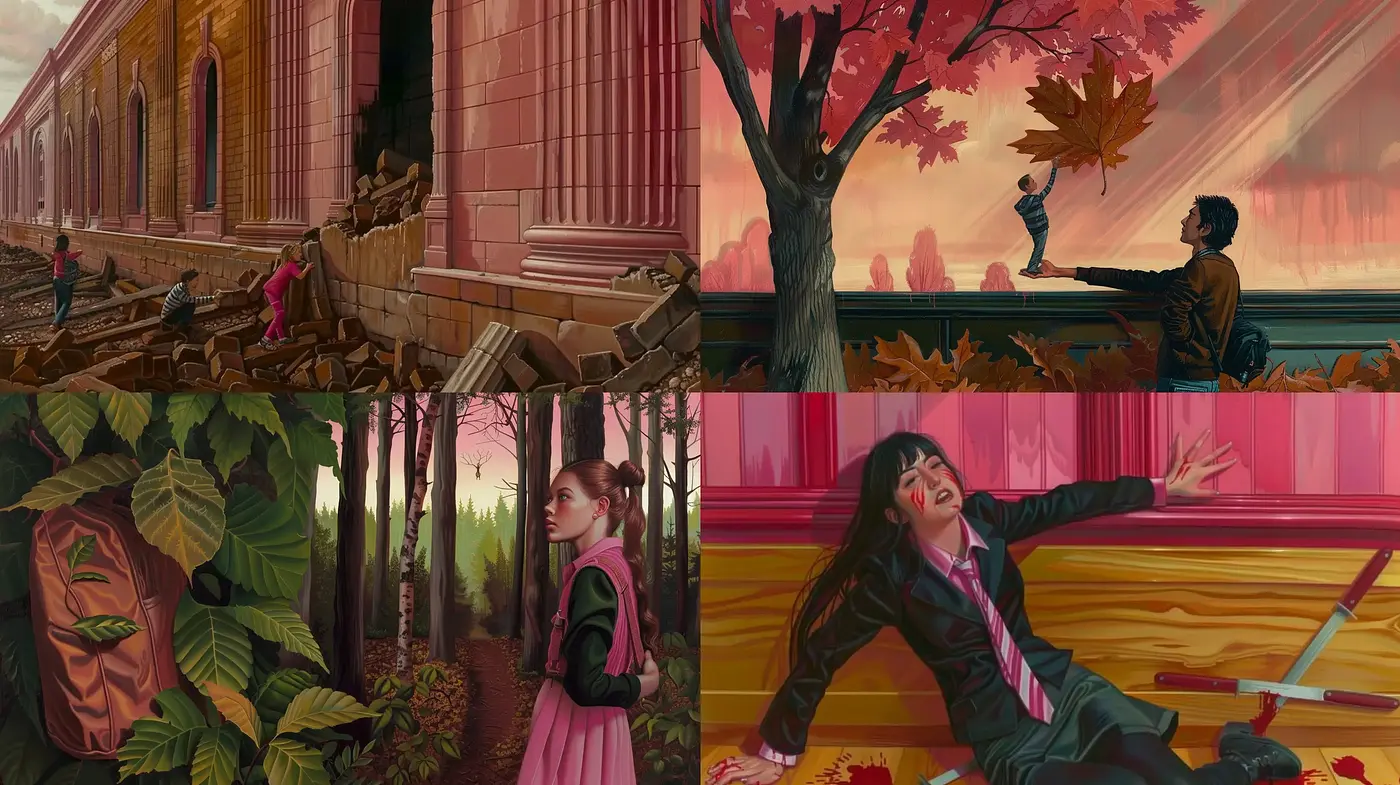 Autumnal Enchantment: A Homage to Surrealist Dreams and Digital Realism - Midjourney sref style
