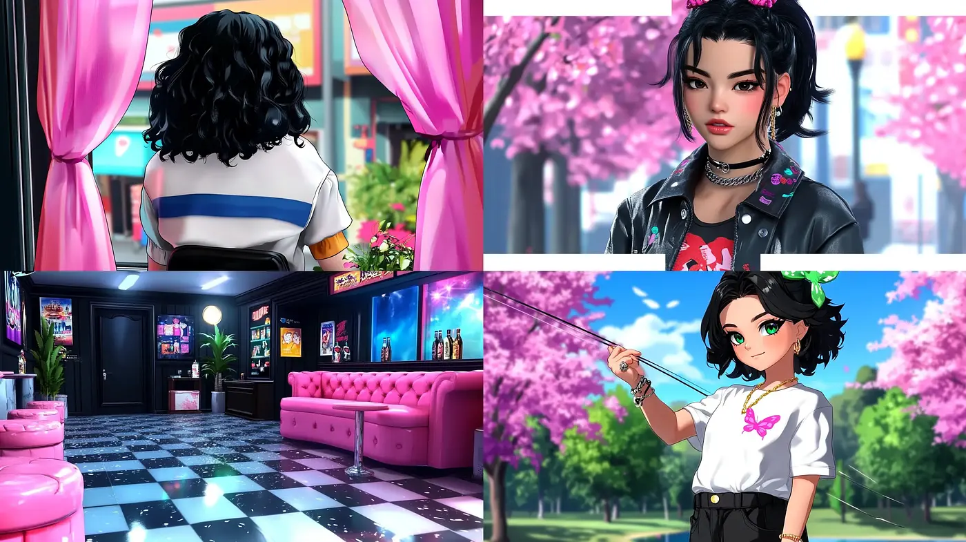 Cherry Blossom Infused Anime Dreamscapes - Midjourney sref style