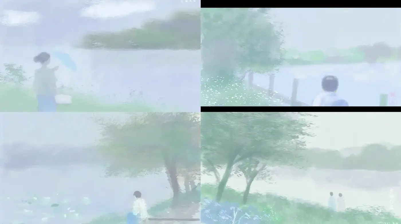 Ethereal Landscapes with Soft Brushwork and Muted Tones - Midjourney sref style
