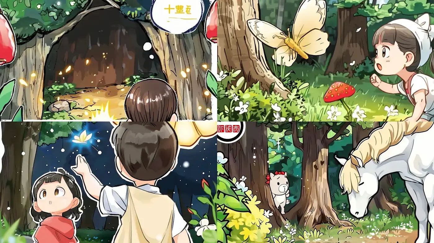 Whimsical and Enchanting Illustrations with a Fairy Tale Essence - Midjourney sref style