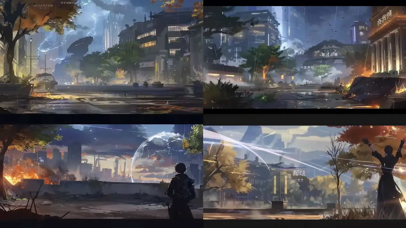 Dramatic Urban Landscape Imagery with a Touch of Futurism - Midjourney sref style