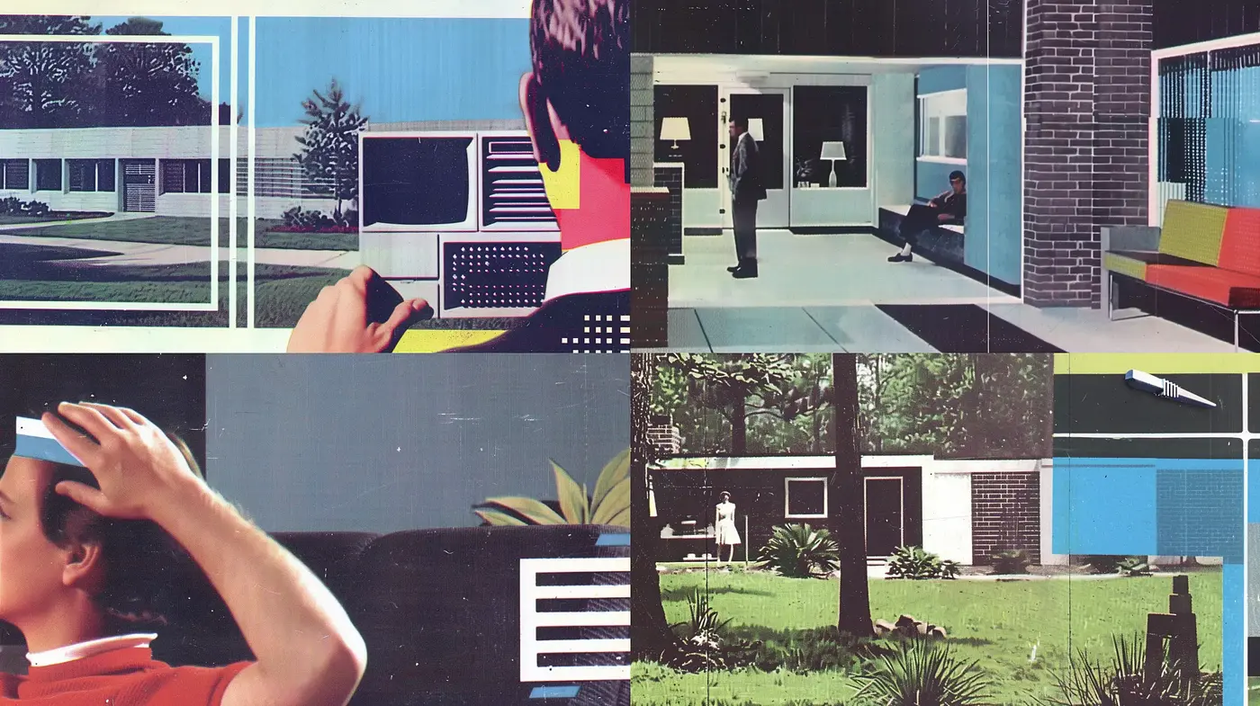 Consistent Retro-Futuristic Reverie with Mid-Century Modern Overtones - Midjourney sref style