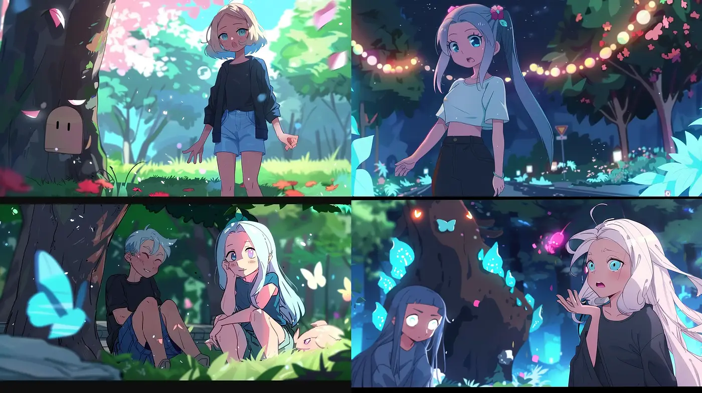 Enchanting Twilight Serenity in Pastel Anime Euphoria - Midjourney sref style