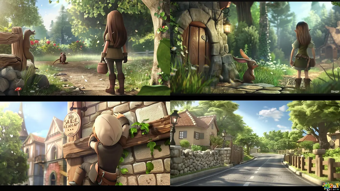 Pastoral Elegance: A Dreamy Synthesis of Serene Landscapes and Soft Hues - Midjourney sref style