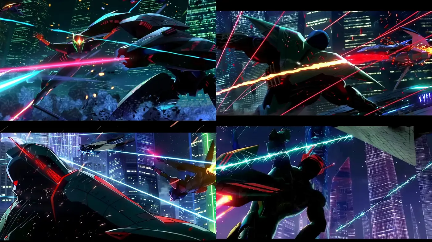 Neon Noir Cyberpunk Canvas - Midjourney sref style