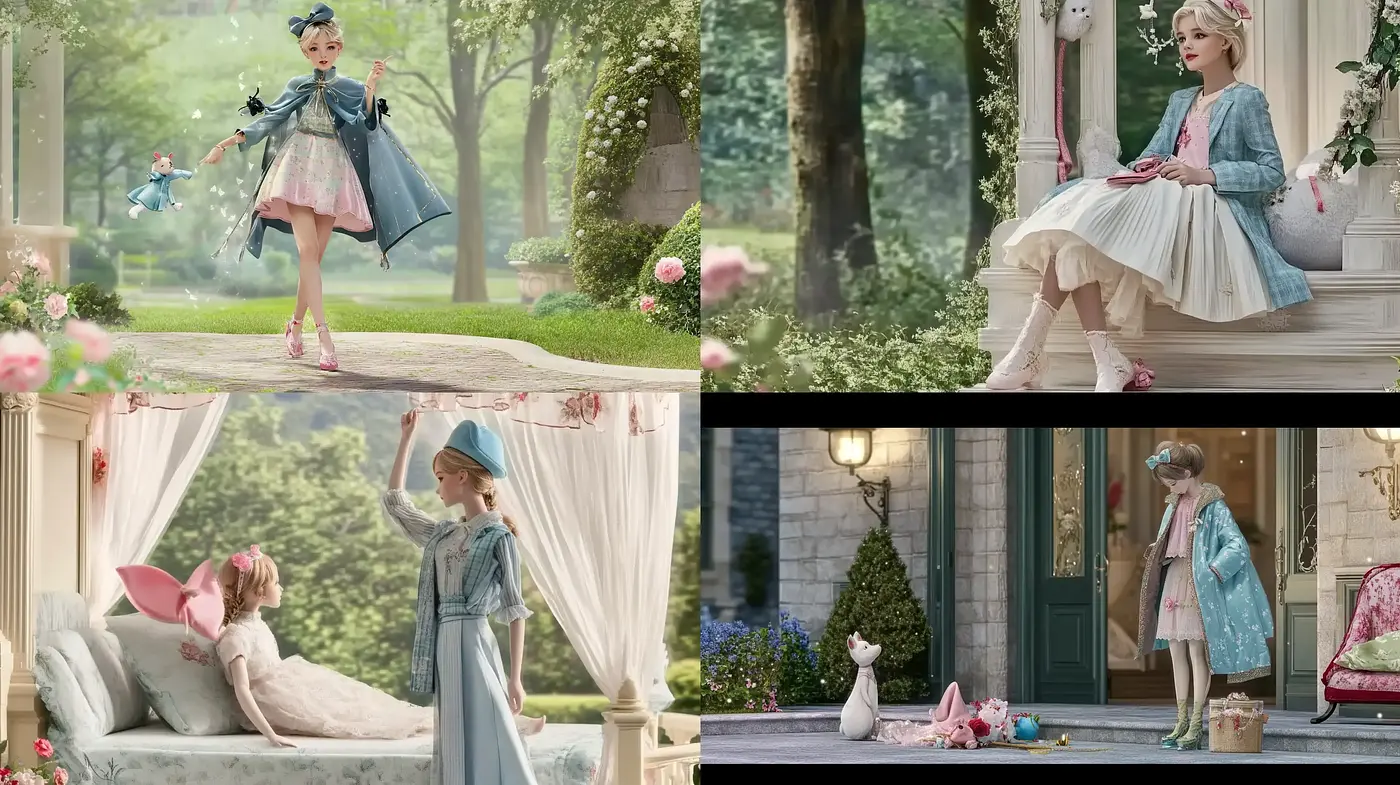 Dreamlike Pastel Elegance: A Fusion of Contemporary Whimsy and Classic Romanticism - Midjourney sref style