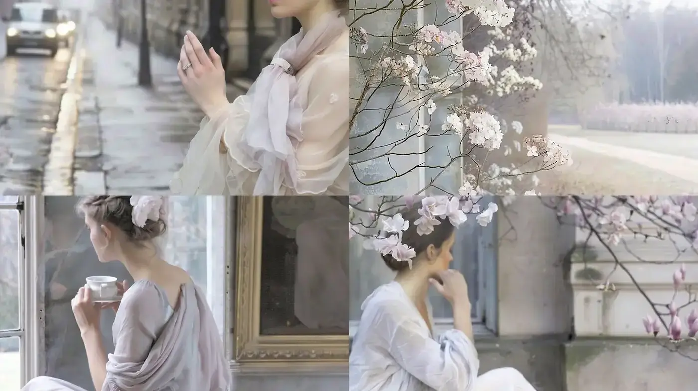 Ethereal Pastel Dreamscapes: A Medley of Serenity and Romanticism - Midjourney sref style
