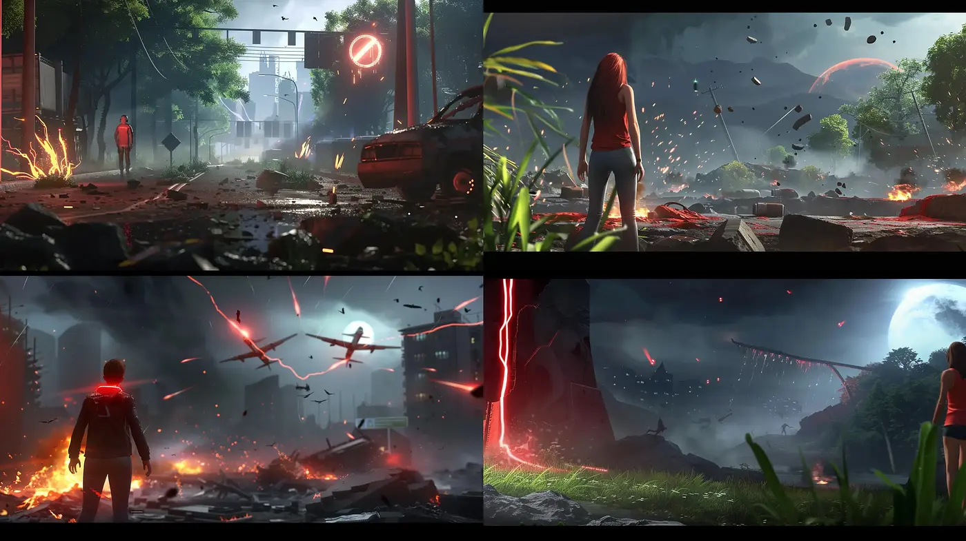 Apocalyptic Elegy: A Cinematic Digital Painting Series - Midjourney sref style