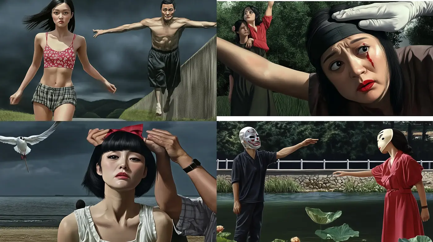 Cinematic Hyper-Realism with East Asian Cultural Elements - Midjourney sref style