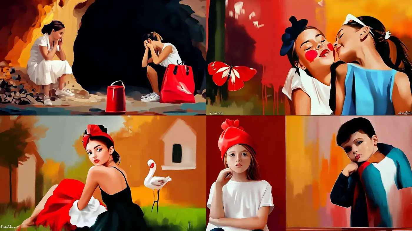Vibrant Storybook Vivacity: A Blend of Rich Color and Dynamic Characters - Midjourney sref style