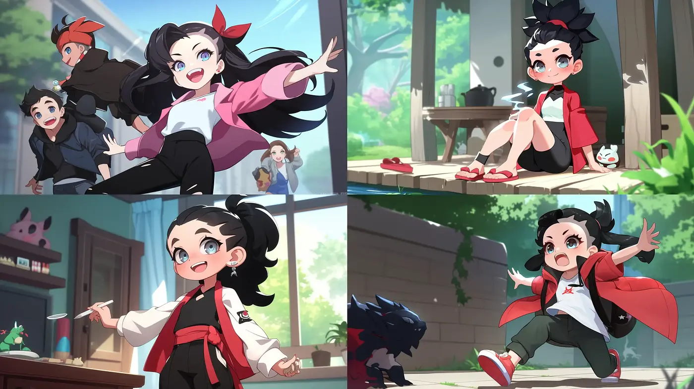 Vibrant Storybook Escapade: A Cheerful Anime-Inspired Journey - Midjourney sref style