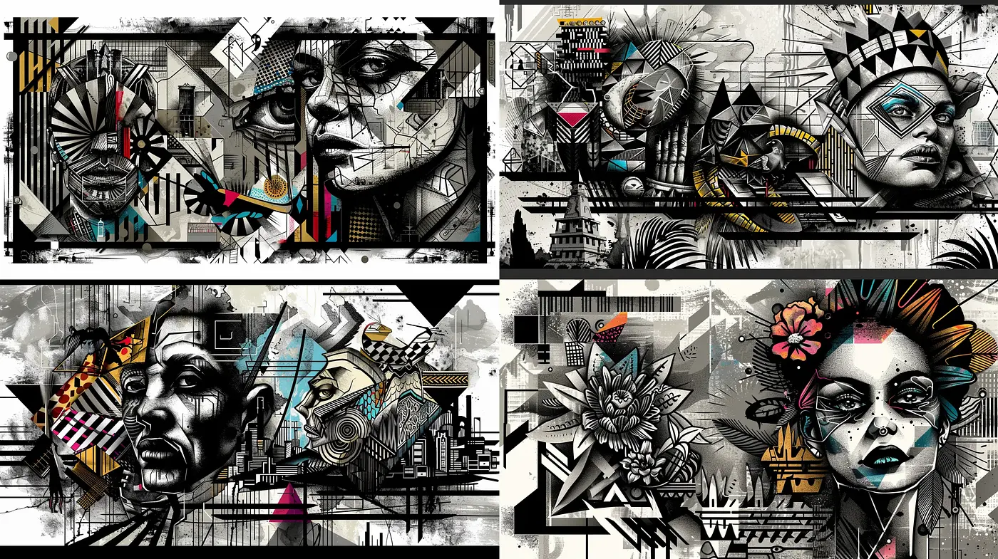 Urban Grunge with a Splash of Expressionist Influence - Midjourney sref style