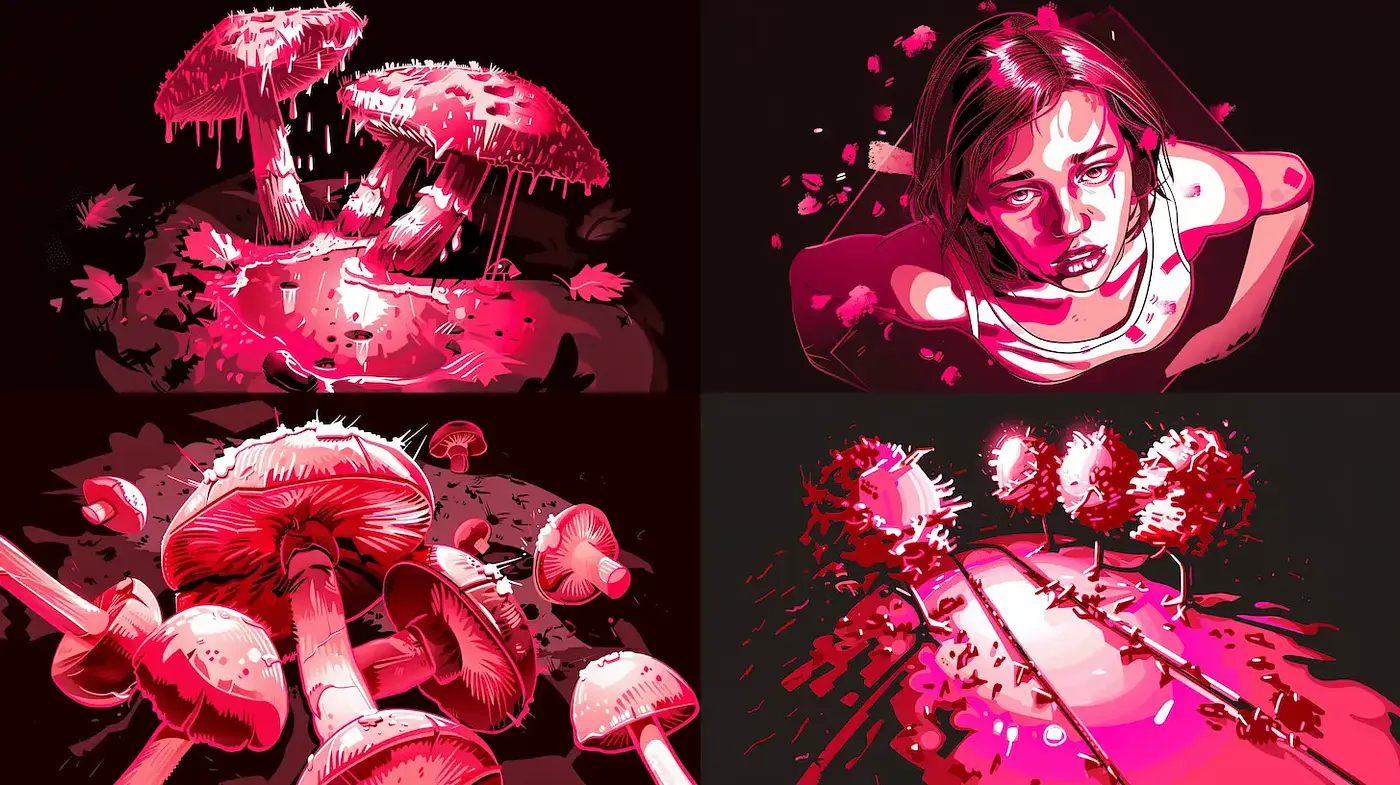 Psychedelic and Surreal Vibes with a Bold Color Palette - Midjourney sref style