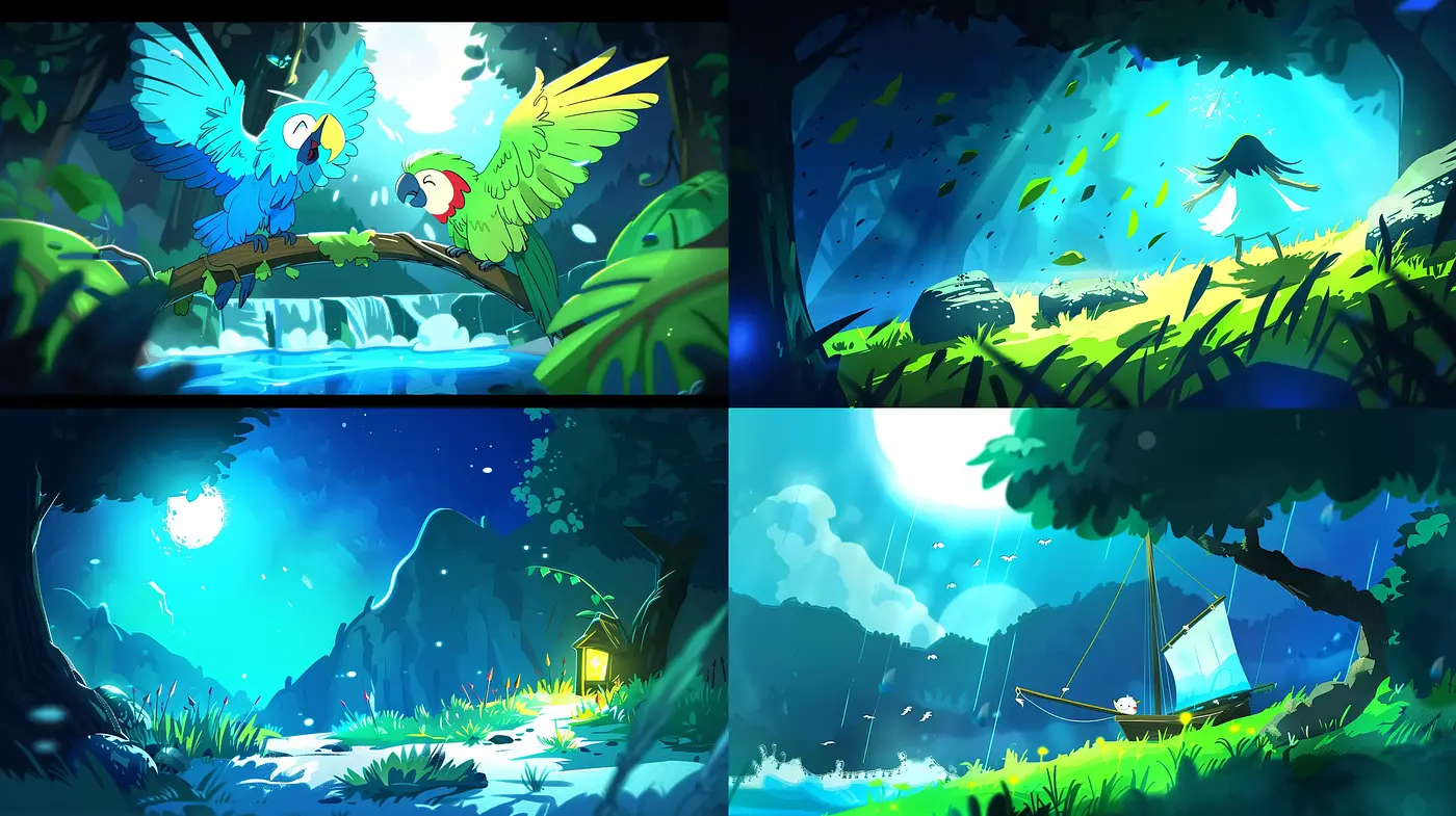 Luminous Vistas of Enchanted Wilderness - Midjourney sref style