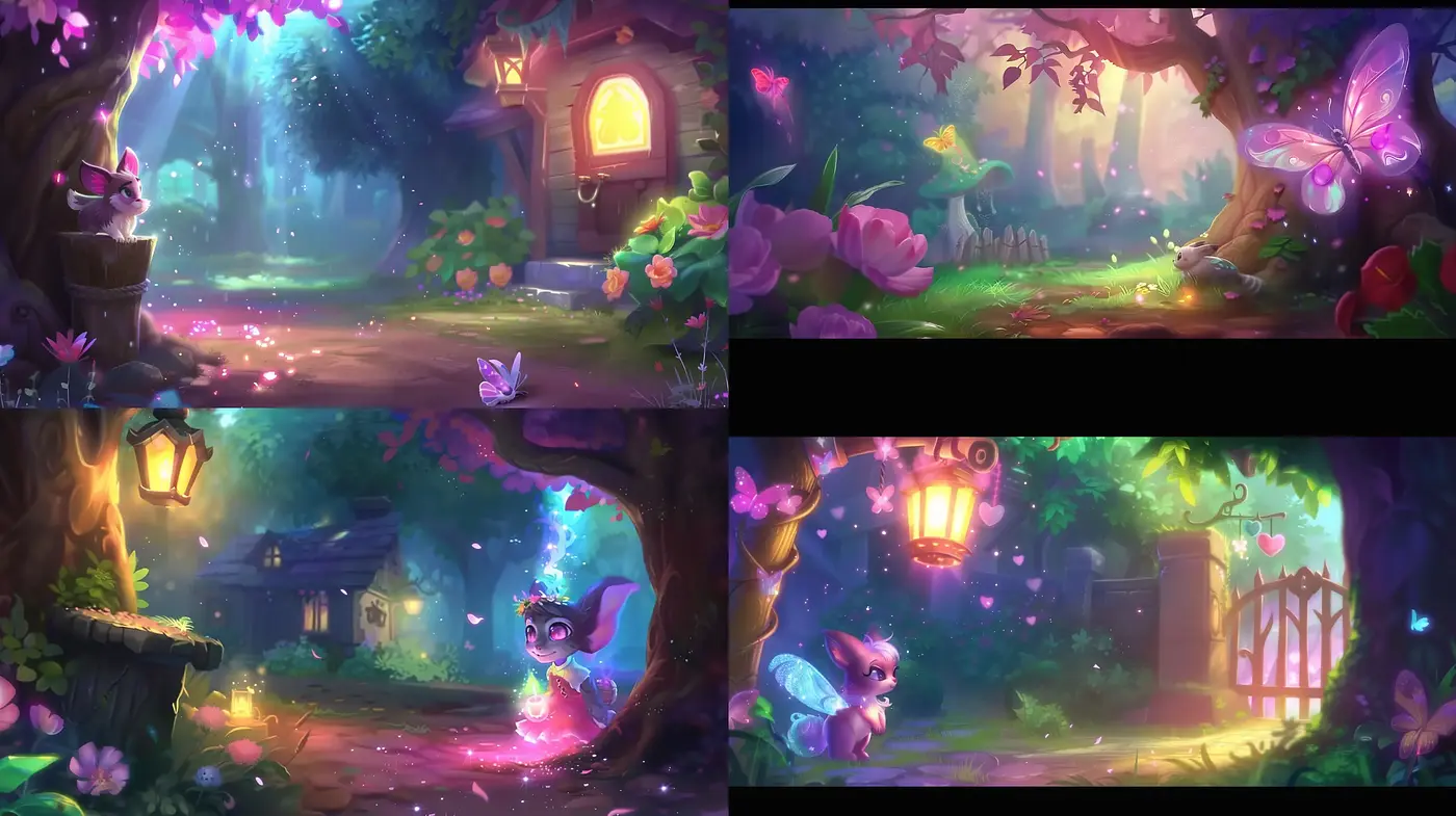 Enchanted Twilight Forests: A Fantasy Art Exploration - Midjourney sref style
