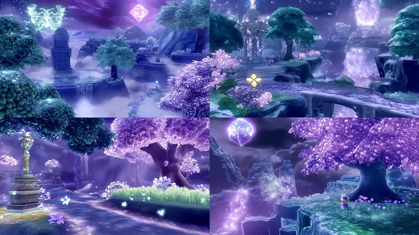 Ethereal Lavender Dreamscape: An Artistic Fusion of Serene Fantasy Worlds - Midjourney sref style