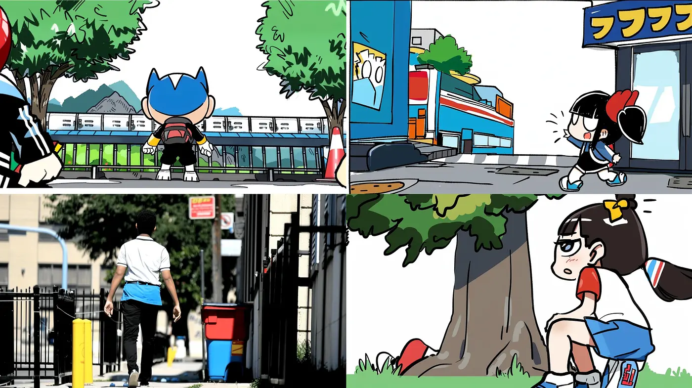 Consistently Stylized Urban Narratives: A Fusion of Vivid Cartoon Realism - Midjourney sref style
