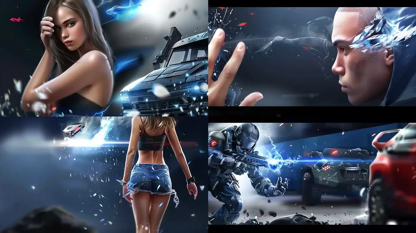 Futuristic Gloss and Intrigue: Cybernetic Synthesis Art Style - Midjourney sref style