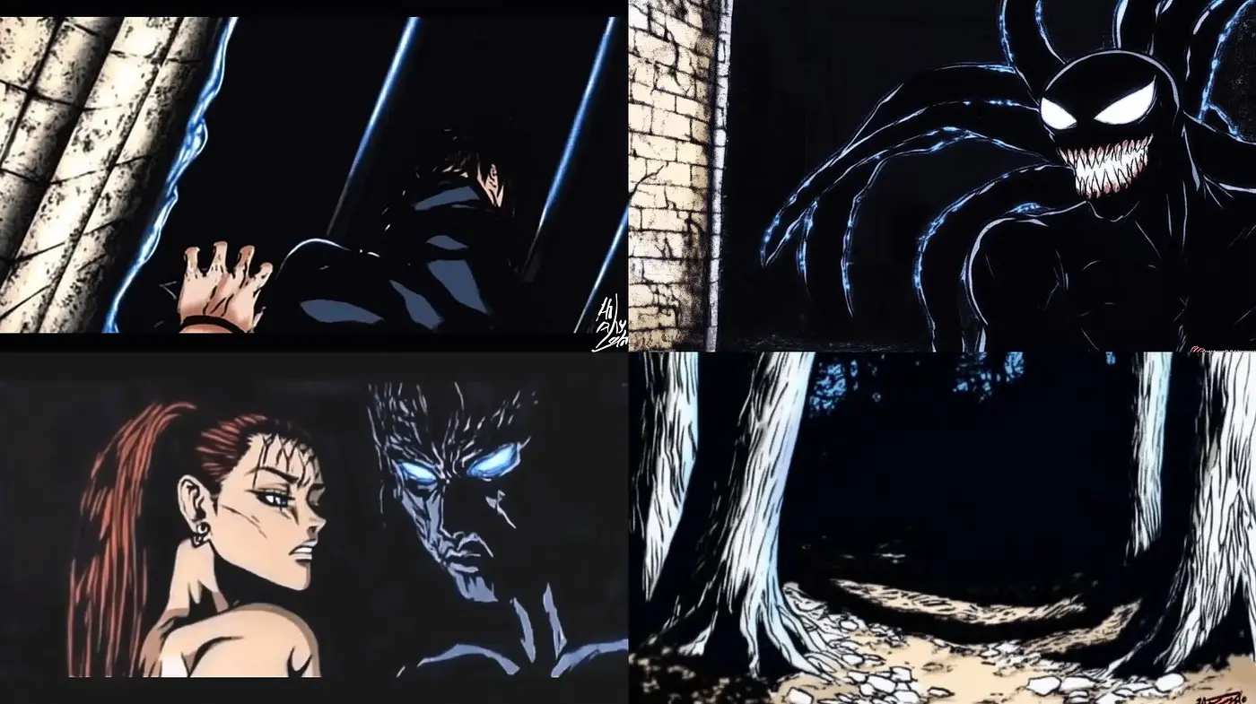 Nocturnal Shadows: An Homage to Dark Comic Book Aesthetics - Midjourney sref style