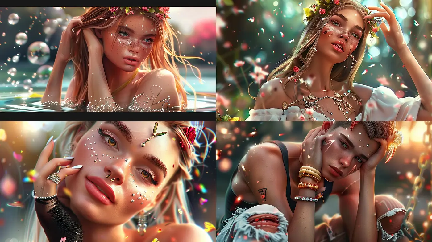 Ethereal Glow and Enchanted Whimsy: Dreamlike Portraiture - Midjourney sref style