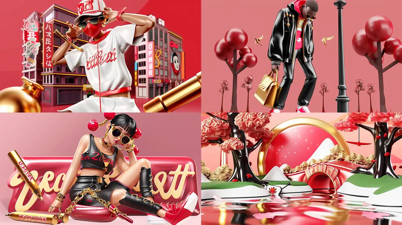 Sleek Urban Opulence with a Retro-Futuristic Twist - Midjourney sref style