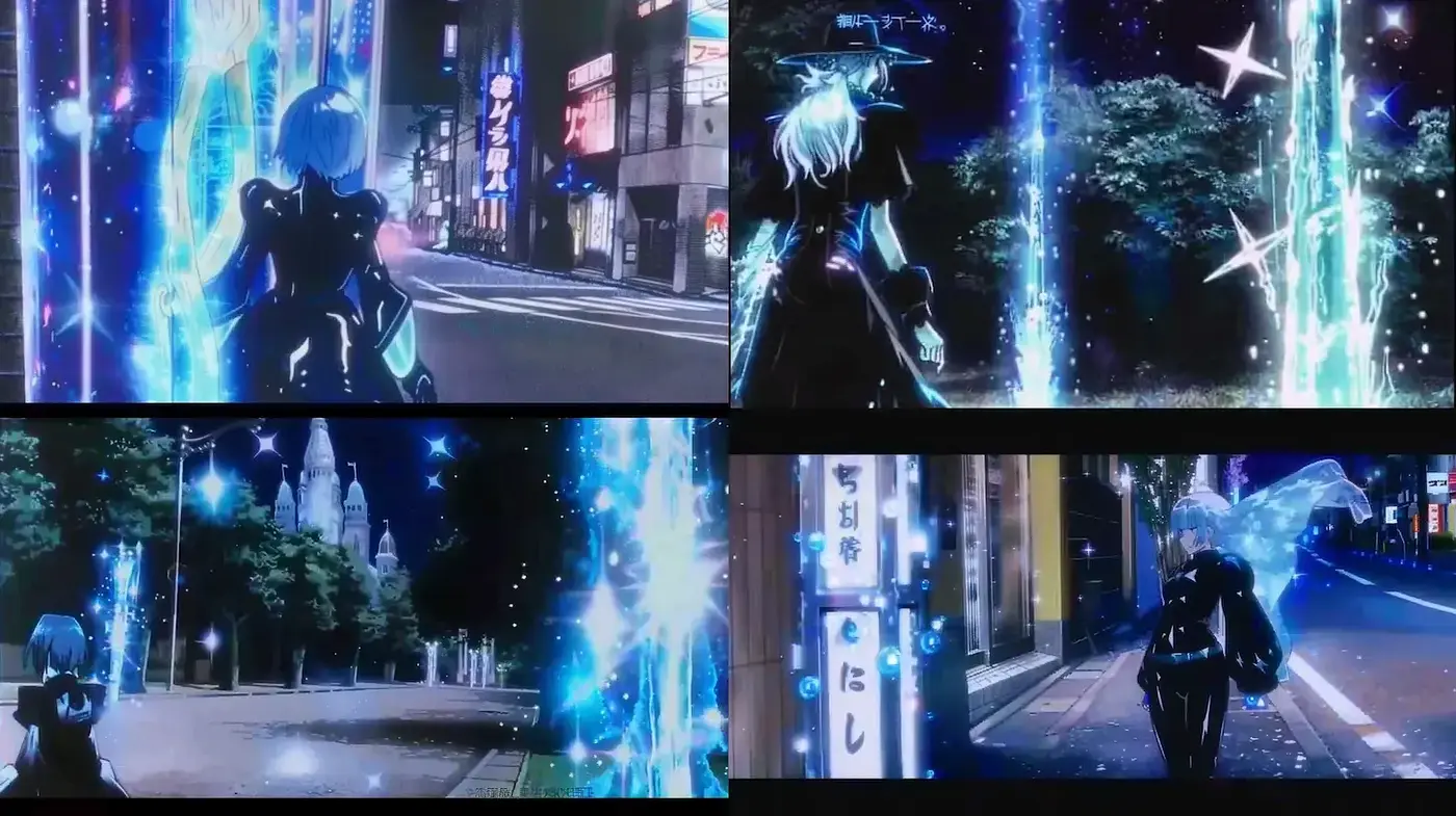 Futuristic urban fantasy with ethereal elements - Midjourney sref style