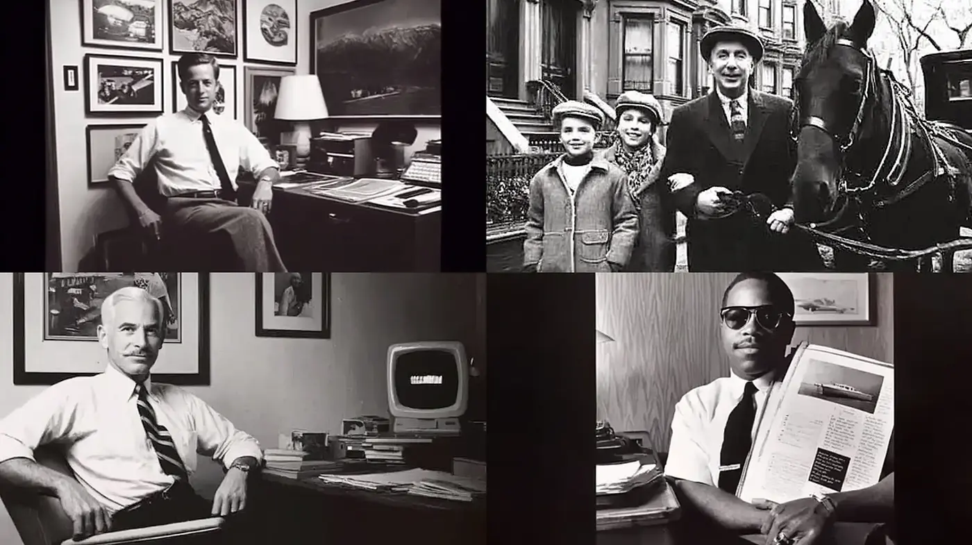 Timeless Black and White Portraits with Nostalgic Details - Midjourney sref style