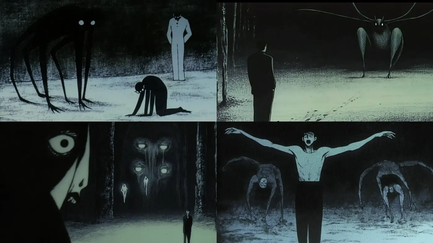 Eerie Monochromatic Dreamscape - Midjourney sref style