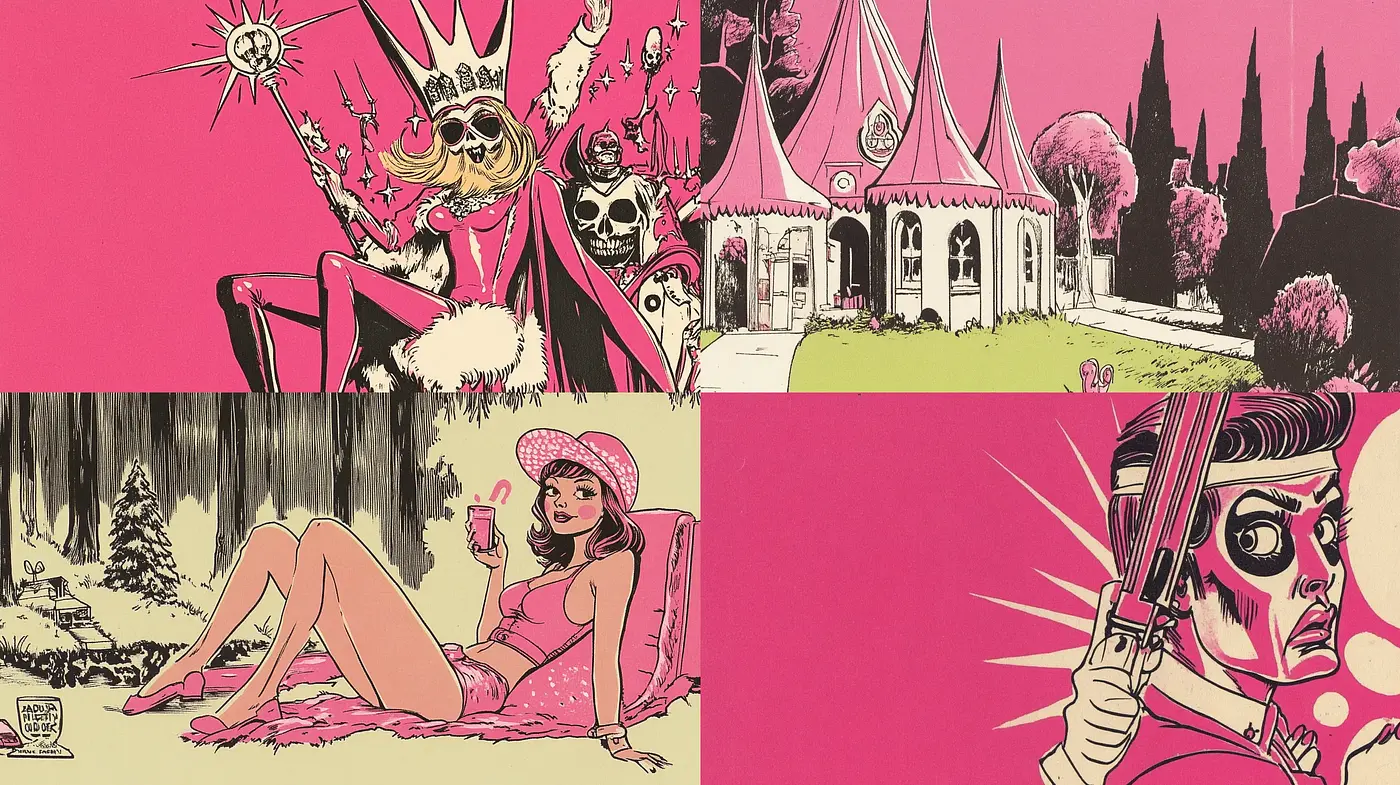 Pop Art Panache with a Retro Comic Flair - Midjourney sref style