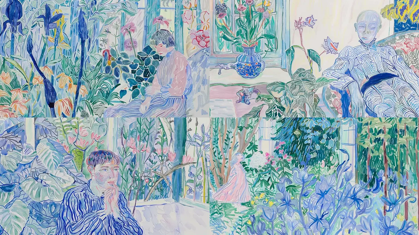 Luminous Botanical Whispers in Post-Impressionist Hues - Midjourney sref style