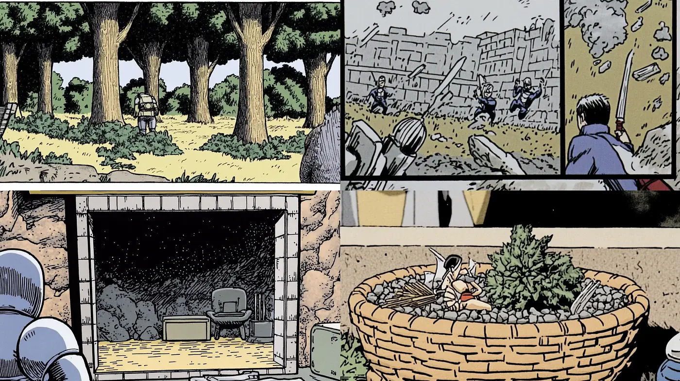 Consistent Graphic Novel Elegance with a Modern Twist - Midjourney sref style