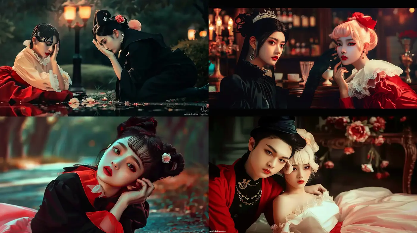 Ethereal Cinematic Elegance in a Saturated Retro Asian Essence - Midjourney sref style