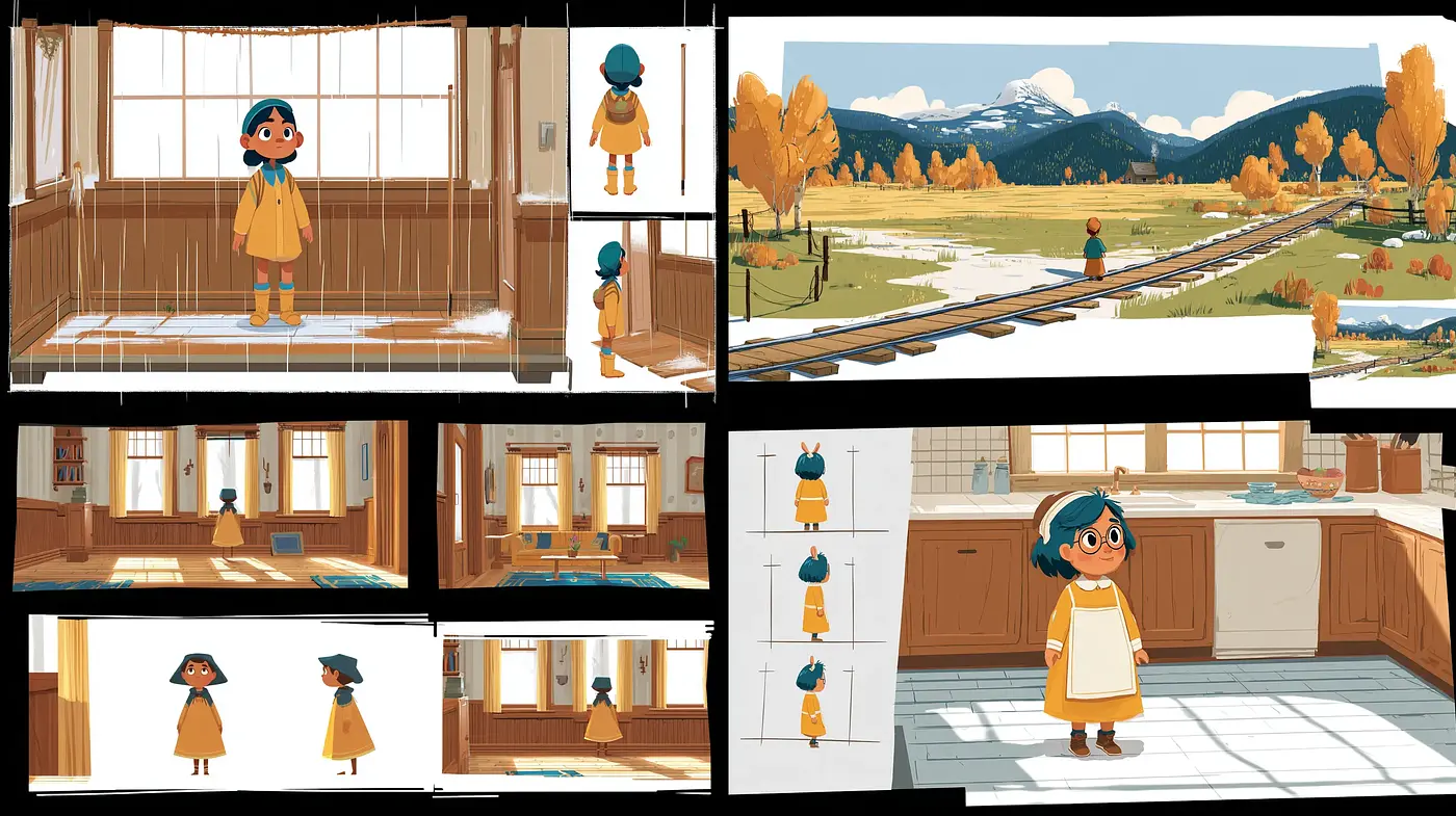Playful and Whimsical Illustrations with a Nostalgic Touch - Midjourney sref style