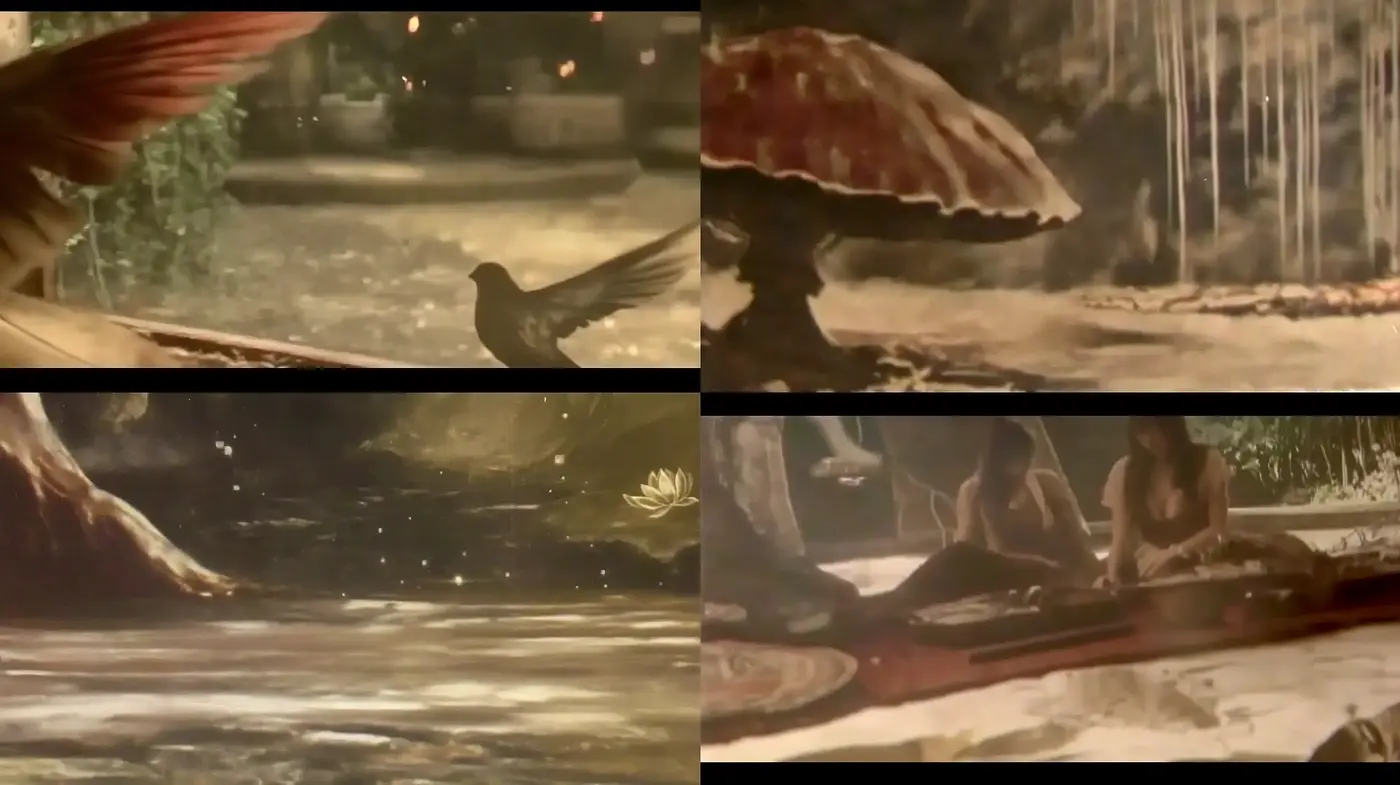 Ethereal Nature: A Study in Sepia Toned Vignettes - Midjourney sref style