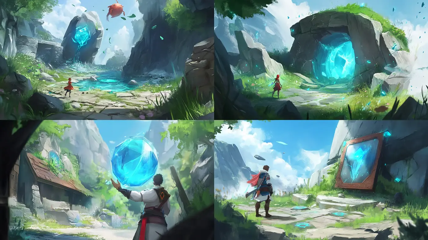 Ethereal Landscape Narratives: A Consistent Journey Through Enchanted Realms - Midjourney sref style