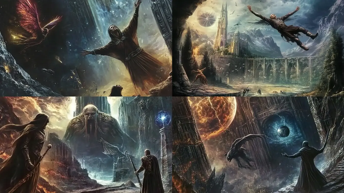Ethereal Dreamscapes: A Fusion of Fantastical Realism and Surreal Majesty - Midjourney sref style