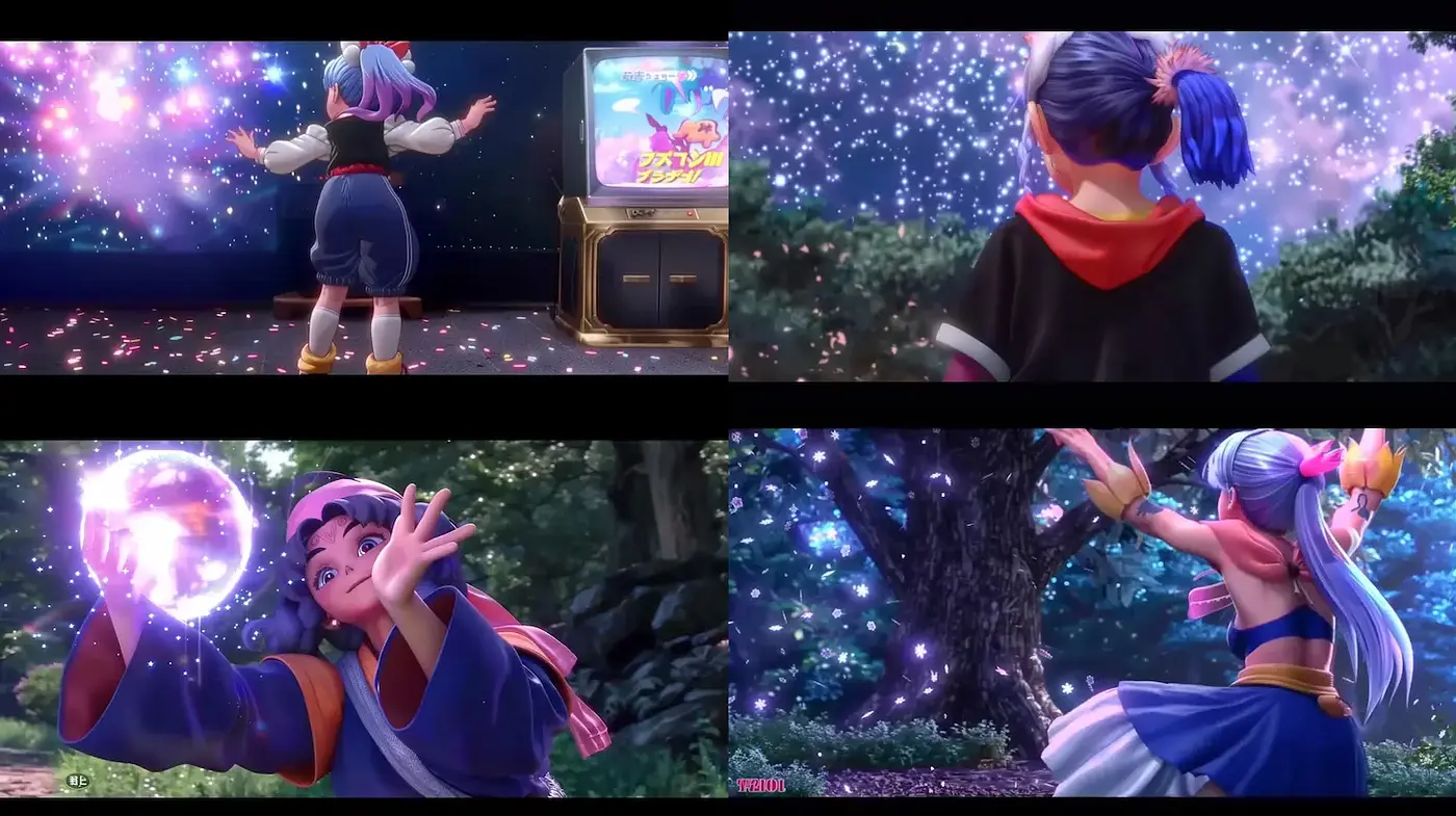 Whimsical Fantasy with Luminous Elements and Soft Textures - Midjourney sref style