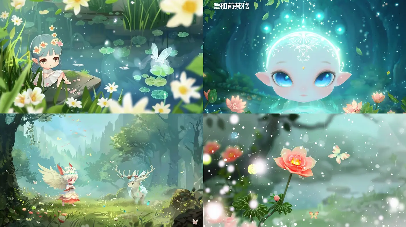 Enchanted Ethereal Worlds: Dreamy Pastel Visions with Whimsical Overtones - Midjourney sref style