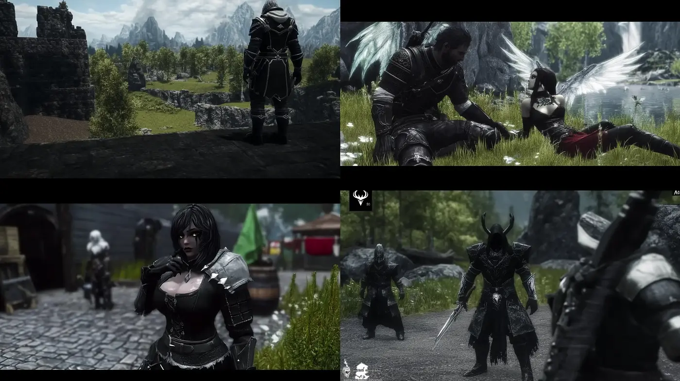 Gothic Fantasy Video Game Concept Artistry - Midjourney sref style