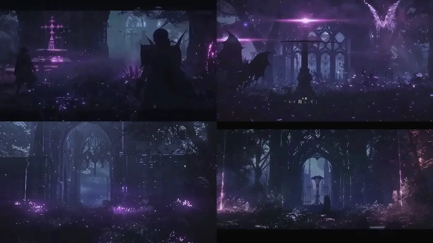 Ethereal Gothic Fantasy with Elements of Mystical Darkness - Midjourney sref style