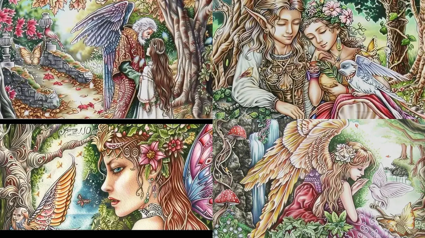 Enchanted Realms of Dreamlike Fantasy - Midjourney sref style