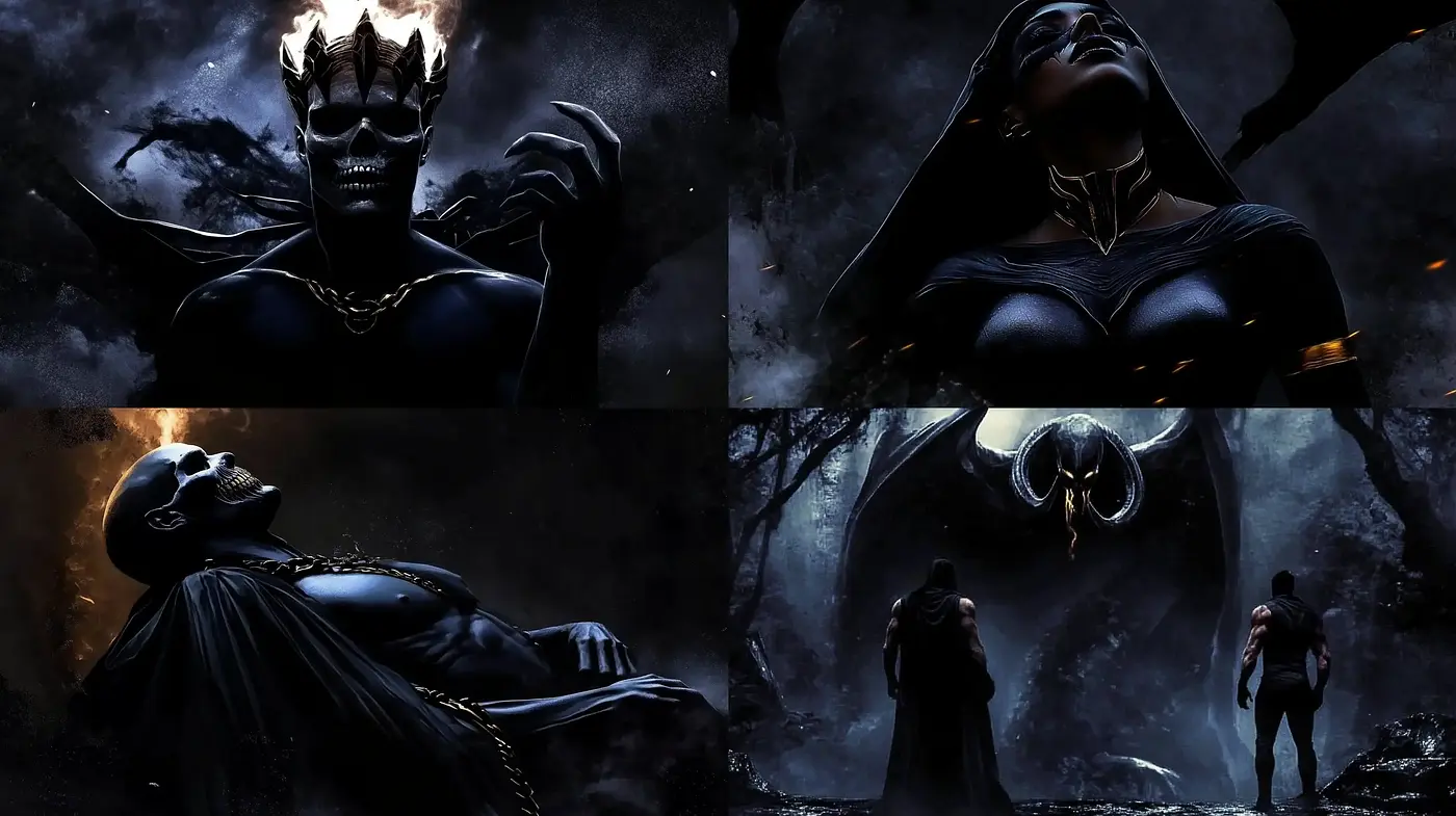 Ethereal Nocturne: A Symphony of Dark Tones and Surreal Imagery - Midjourney sref style