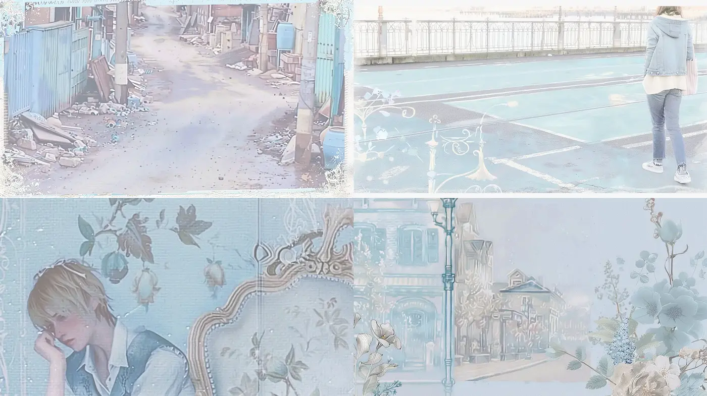 Ethereal Pastel Dreams: A Whimsical Blend of Soft Hues and Gently Weathered Textures - Midjourney sref style